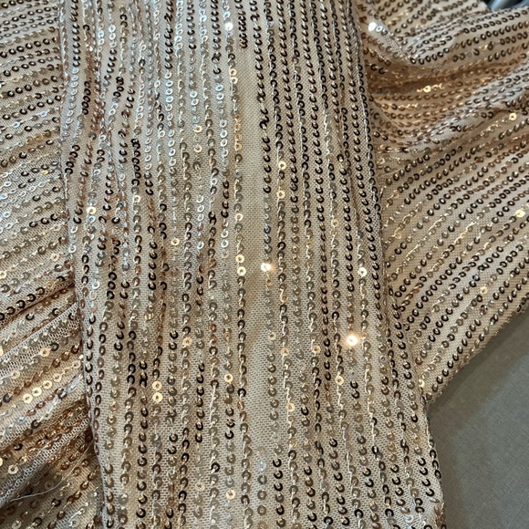 Grace Karin Sequin LongSleeve Open Back Party Top - Picture 14 of 16